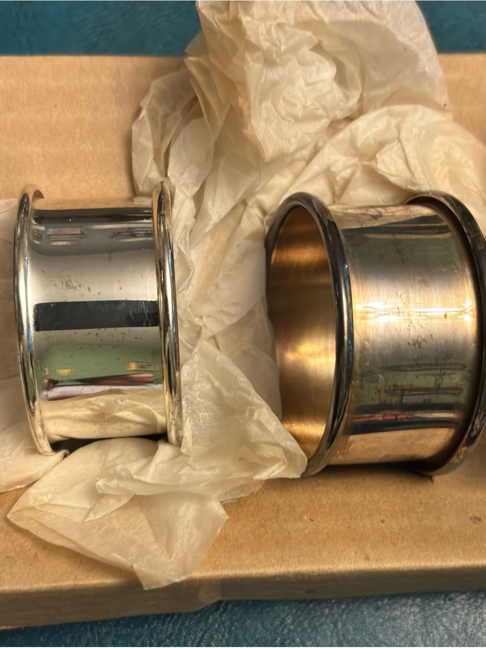 Silver Napkin Rings Set - Picture 4 of 4